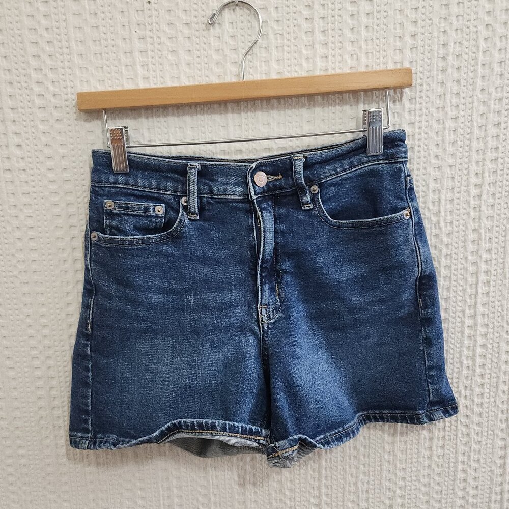 Calvin Klein Jeans Women’s High Rise Denim Shorts Size 4 Medium Wash Vintage - Picture 2 of 10